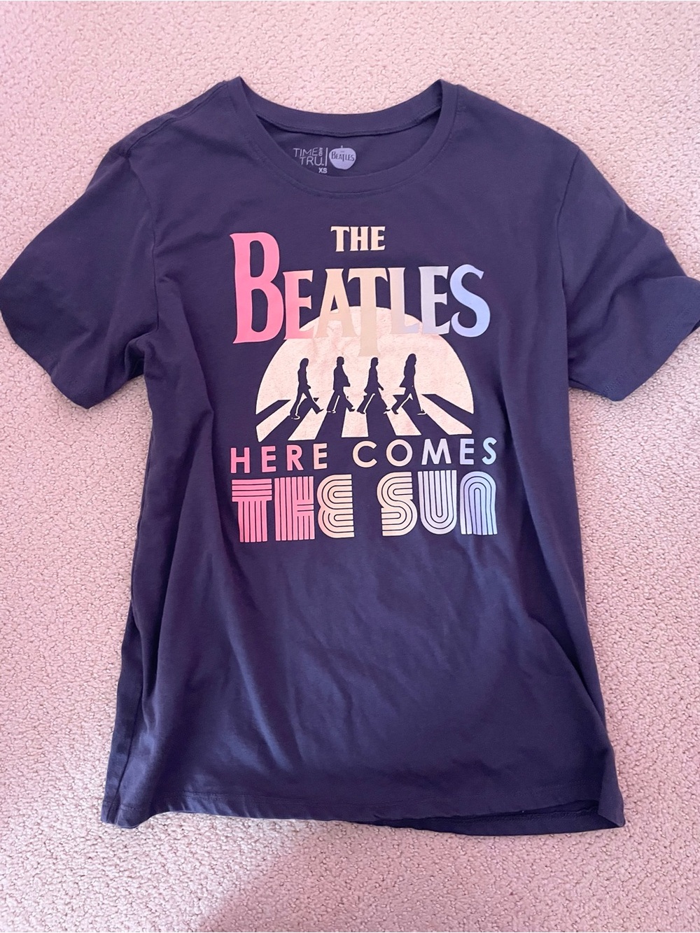 & Other Stories Black Beatles 'Here Comes The Sun' Graphic Tee